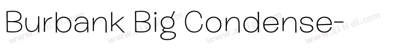 Burbank Big Condense字体转换